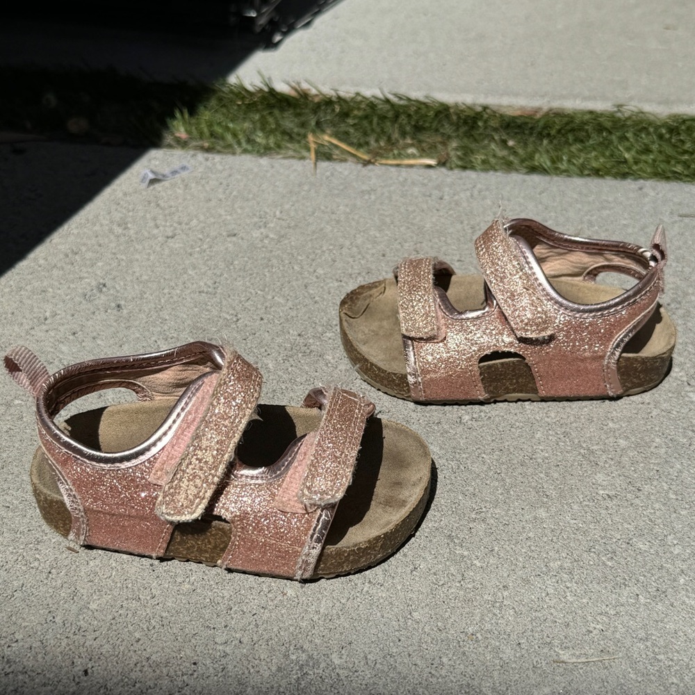 Carters Kids Pink Sparkle Sandals